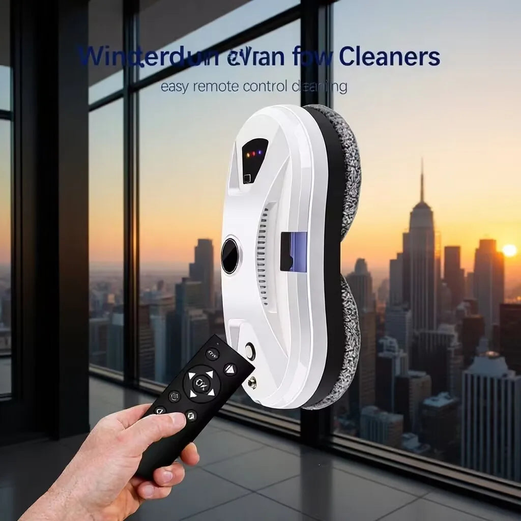 Smart Window Cleaning Robot – 5600Pa Suction | Remote Control | Works on High-Rise Glass