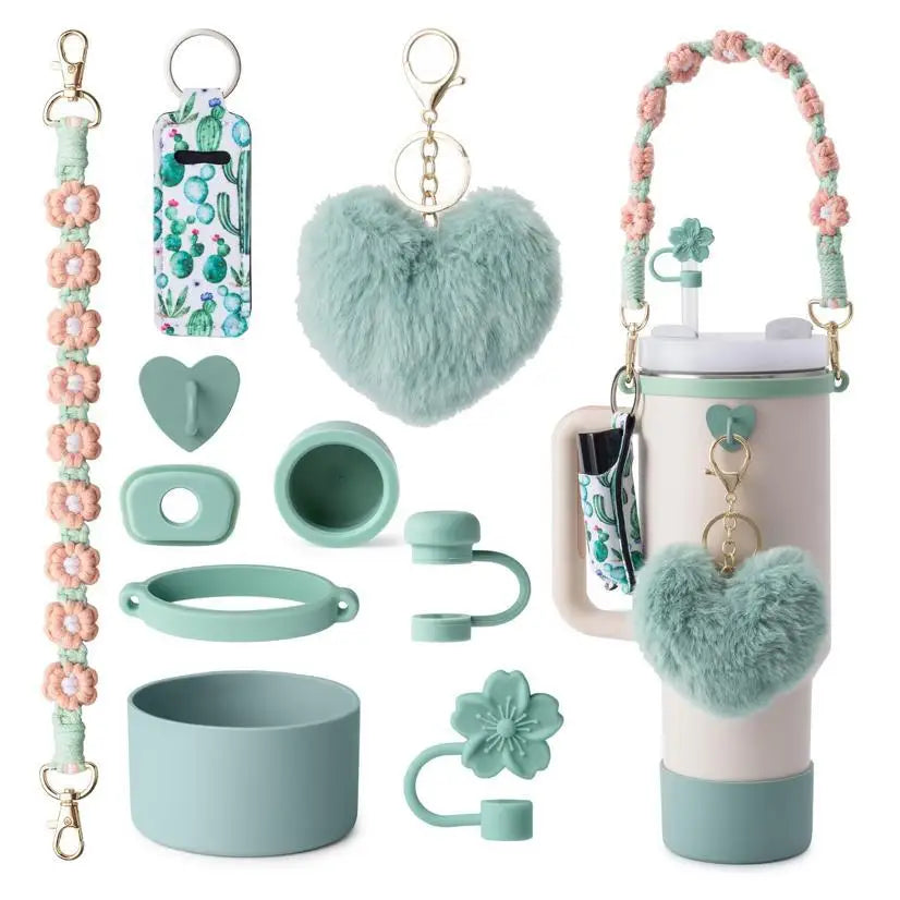 Aesthetic Cup Accessory Set for Stanley Tumblers