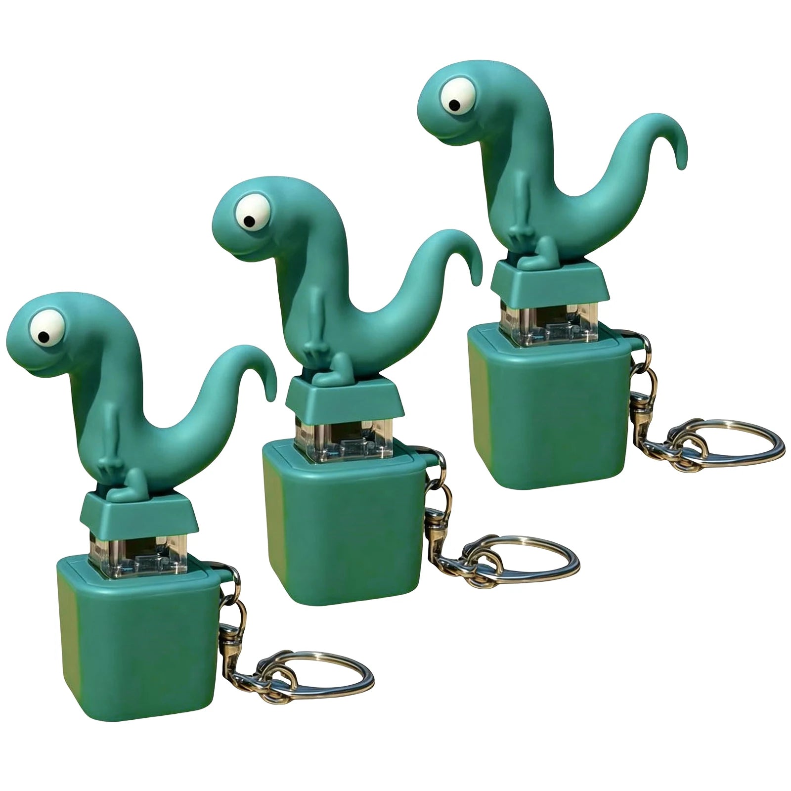 Glowing Lizard Sound Keychain – Rechargeable LED Fidget Toy