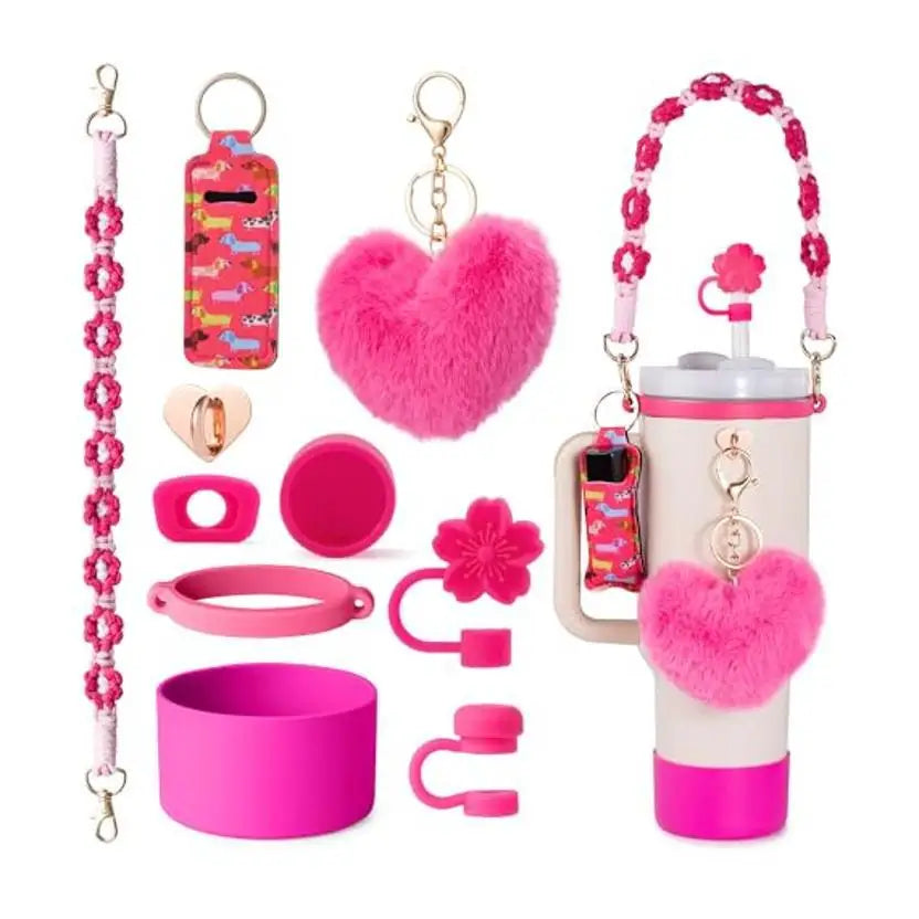 Aesthetic Cup Accessory Set for Stanley Tumblers