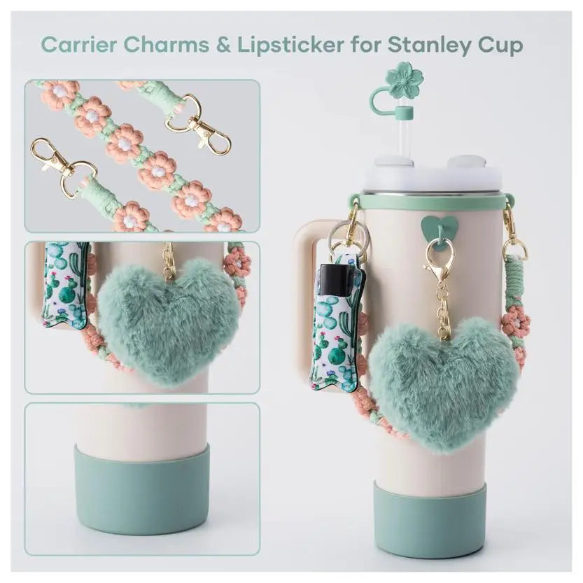 Aesthetic Cup Accessory Set for Stanley Tumblers